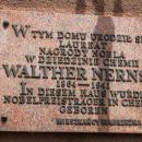 Wabrzezno dom Walthera Nernsta tablica